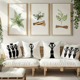 African Tribal Women Throw Pillow Covers Pack Of 4